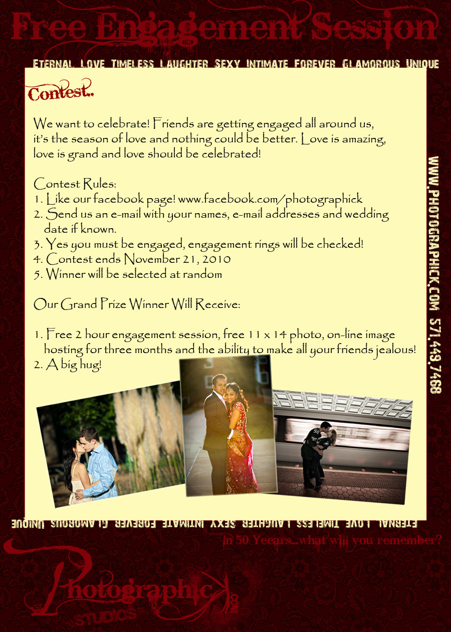 , Contest Giveaway! Free Engagement Session