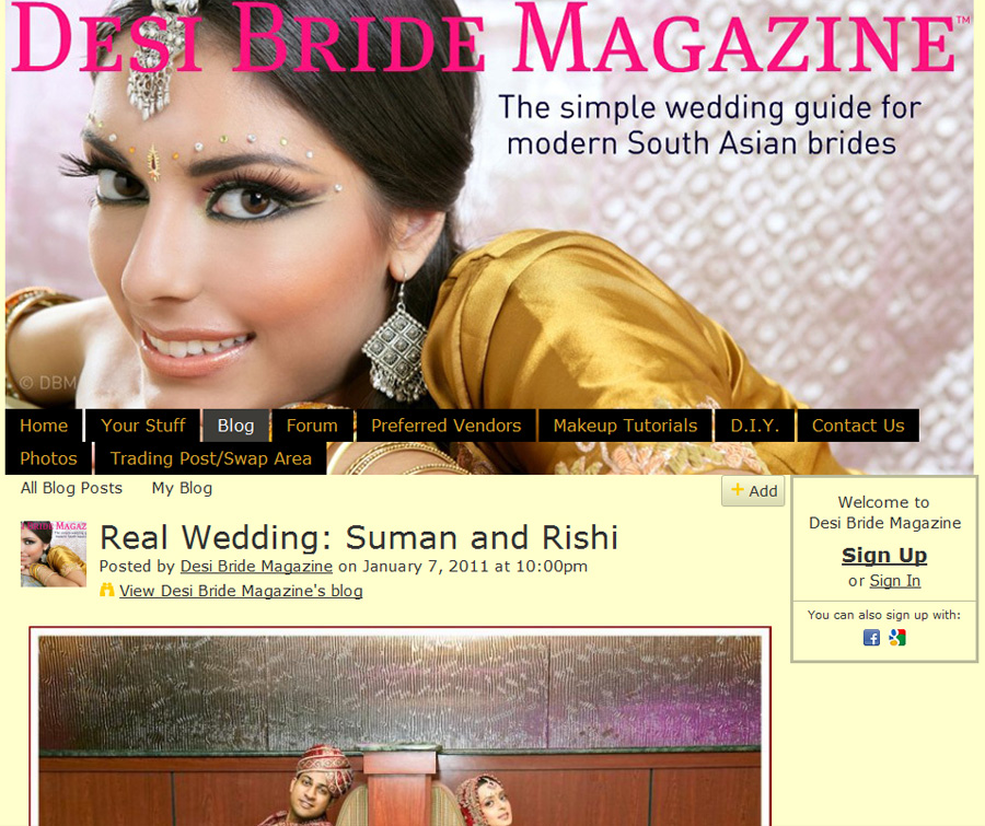 , Published: Desi Bride Magazine!