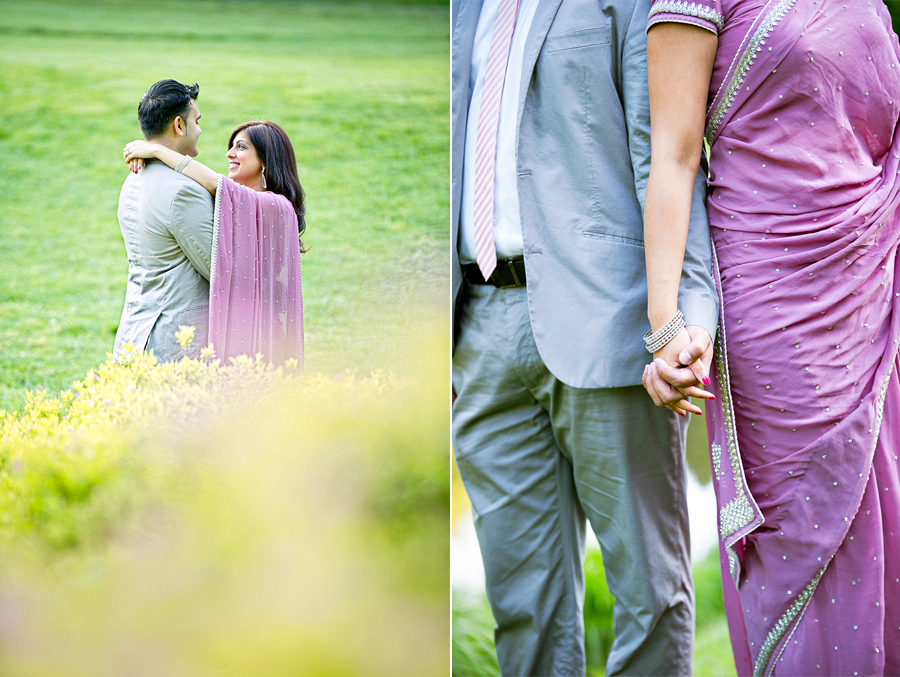 , Brookside Gardens Engagement Session of Leena and Anand