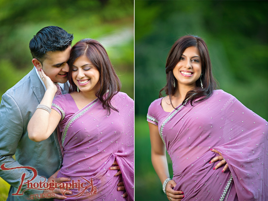 , Brookside Gardens Engagement Session of Leena and Anand