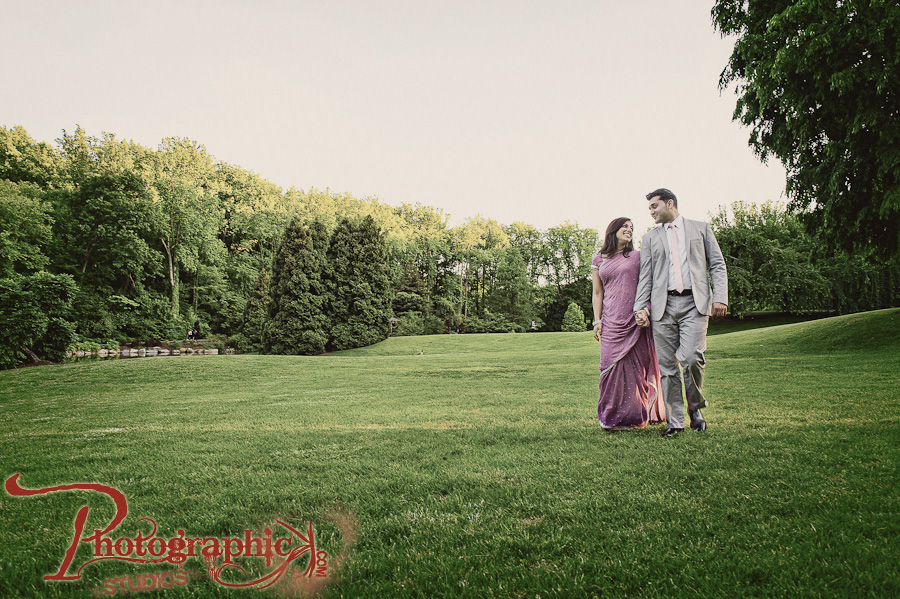 , Brookside Gardens Engagement Session of Leena and Anand