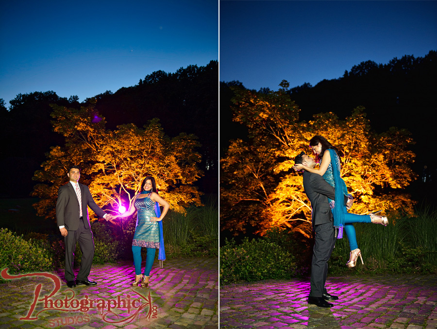 , Brookside Gardens Engagement Session of Leena and Anand