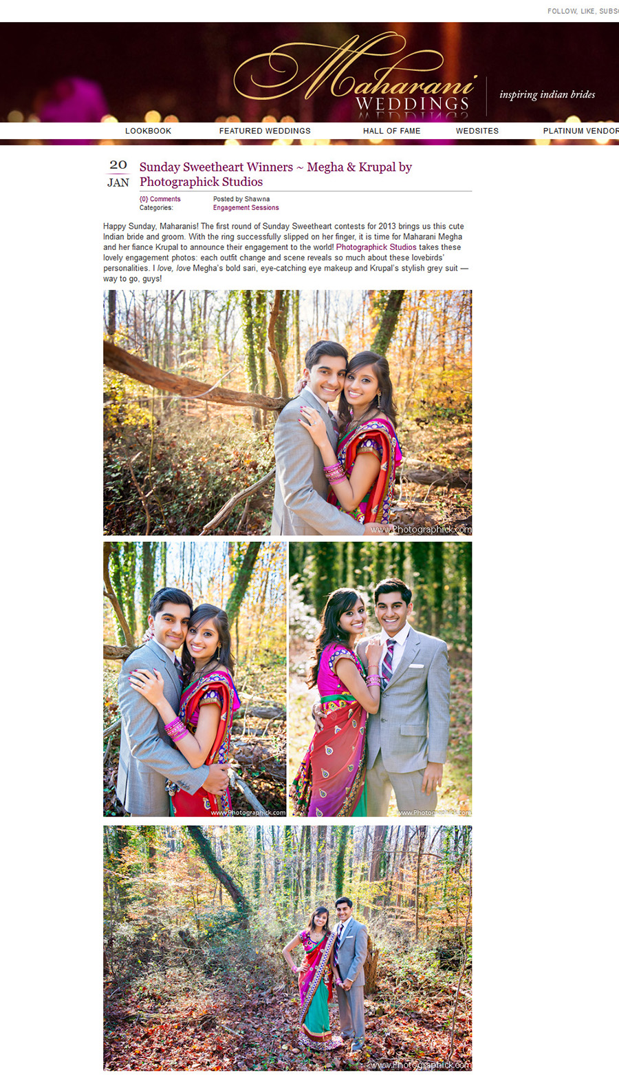 Engagement Session, Engagement Session Published on Maharani Weddings!