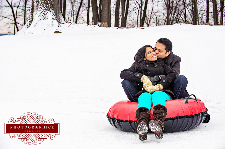 Engagement Session, Krupa and Ronak Winter Themed Engagement Session