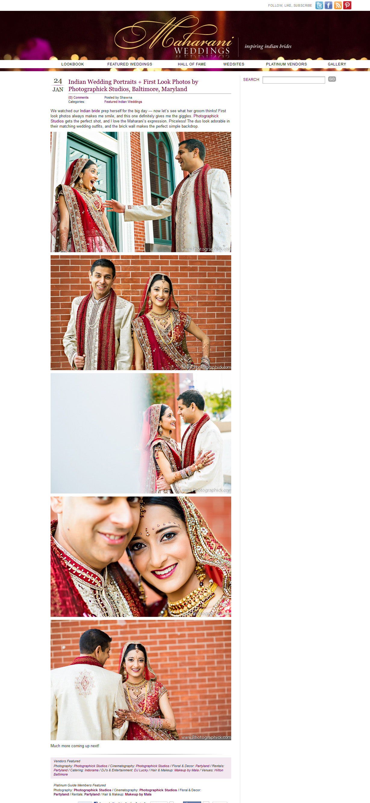 Reena and Aakash's Baltimore Indian Wedding published on Maharani Weddings