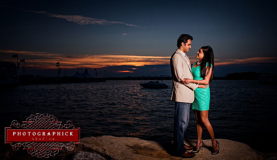 National Harbor Engagement Session, National Harbor Engagement Session of Sonya and Vikas