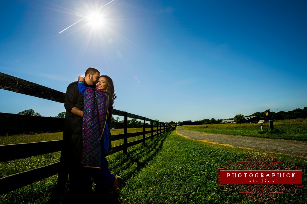 , Sara and Vishal Farm Engagement Session