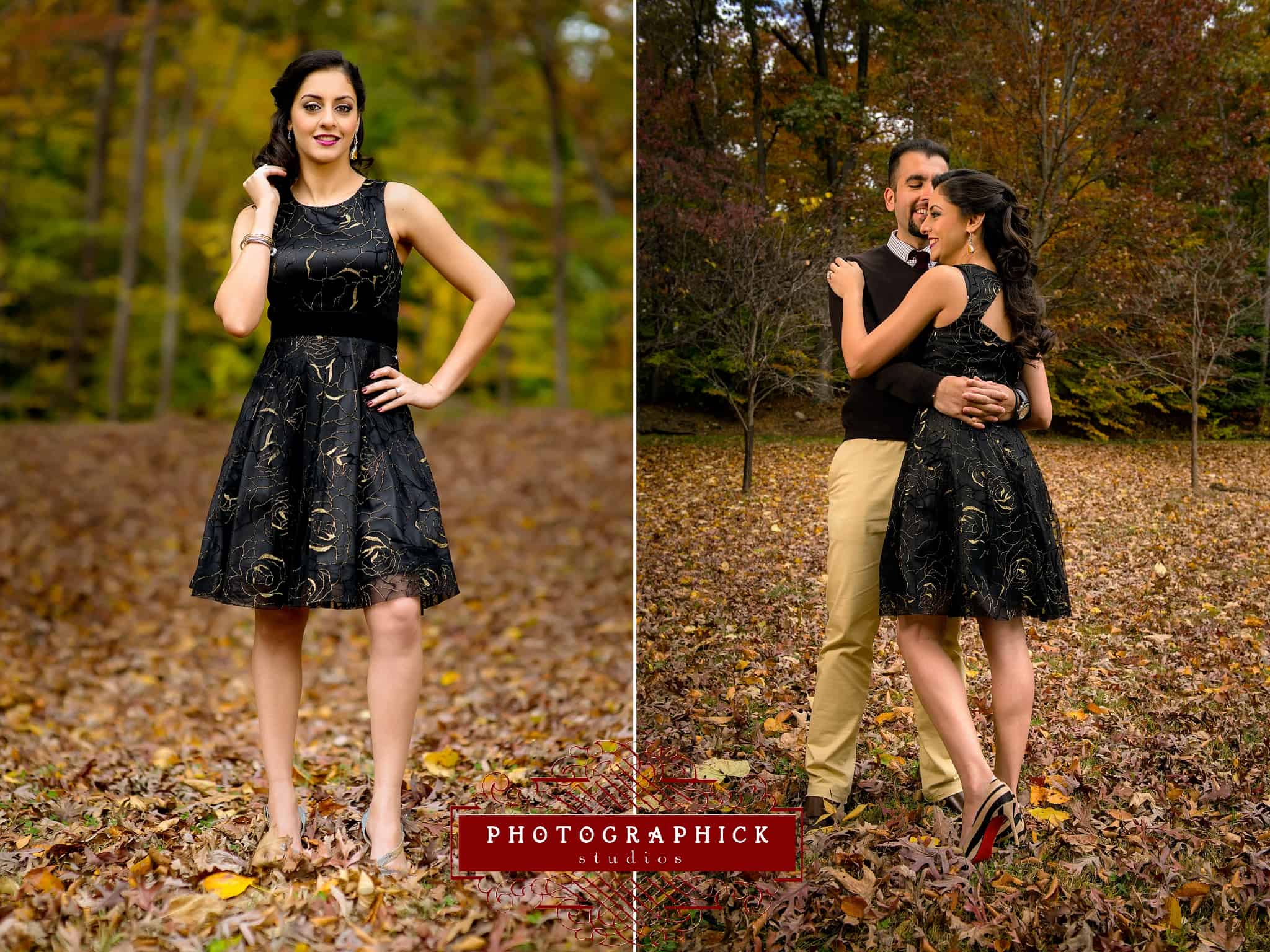 , Washington DC Fall Engagement Session of Ankur and Harnoor