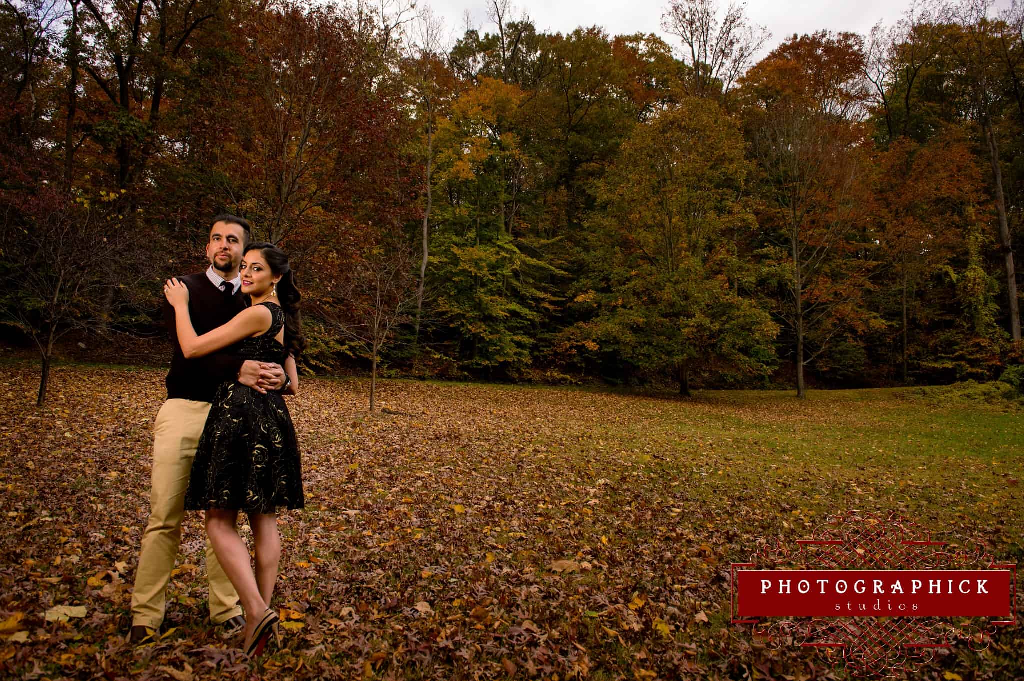 , Washington DC Fall Engagement Session of Ankur and Harnoor