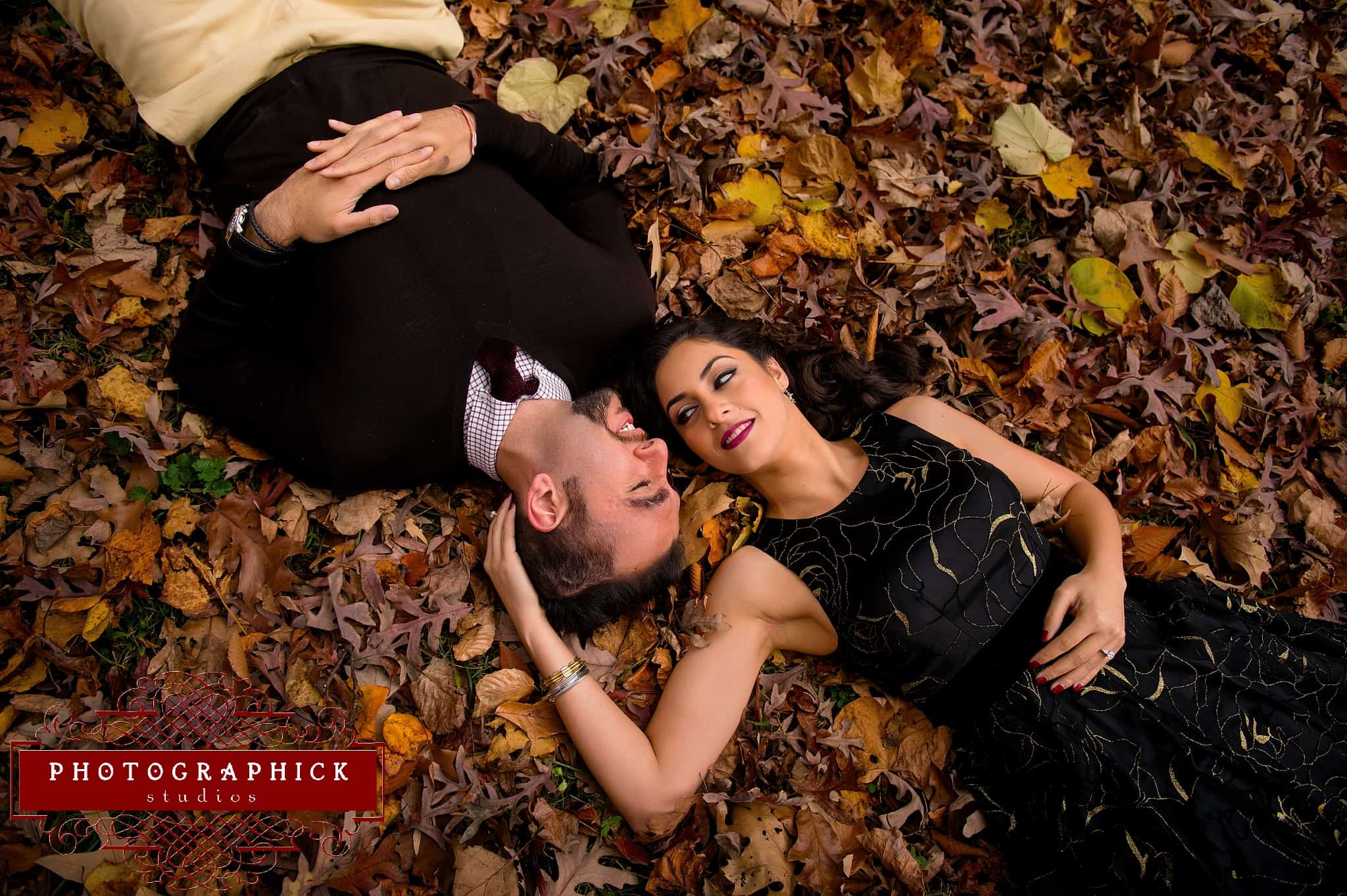 , Washington DC Fall Engagement Session of Ankur and Harnoor