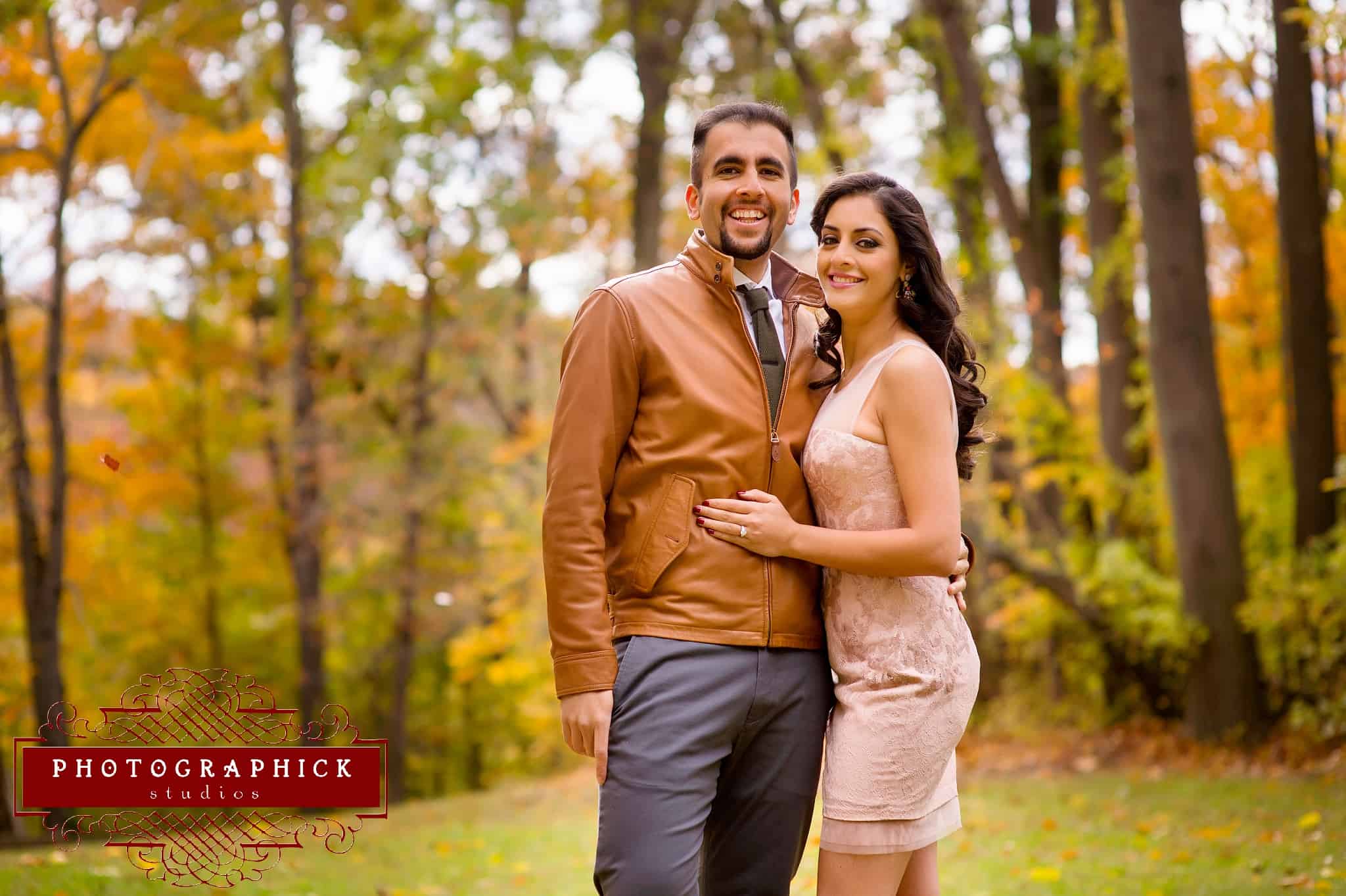 , Washington DC Fall Engagement Session of Ankur and Harnoor