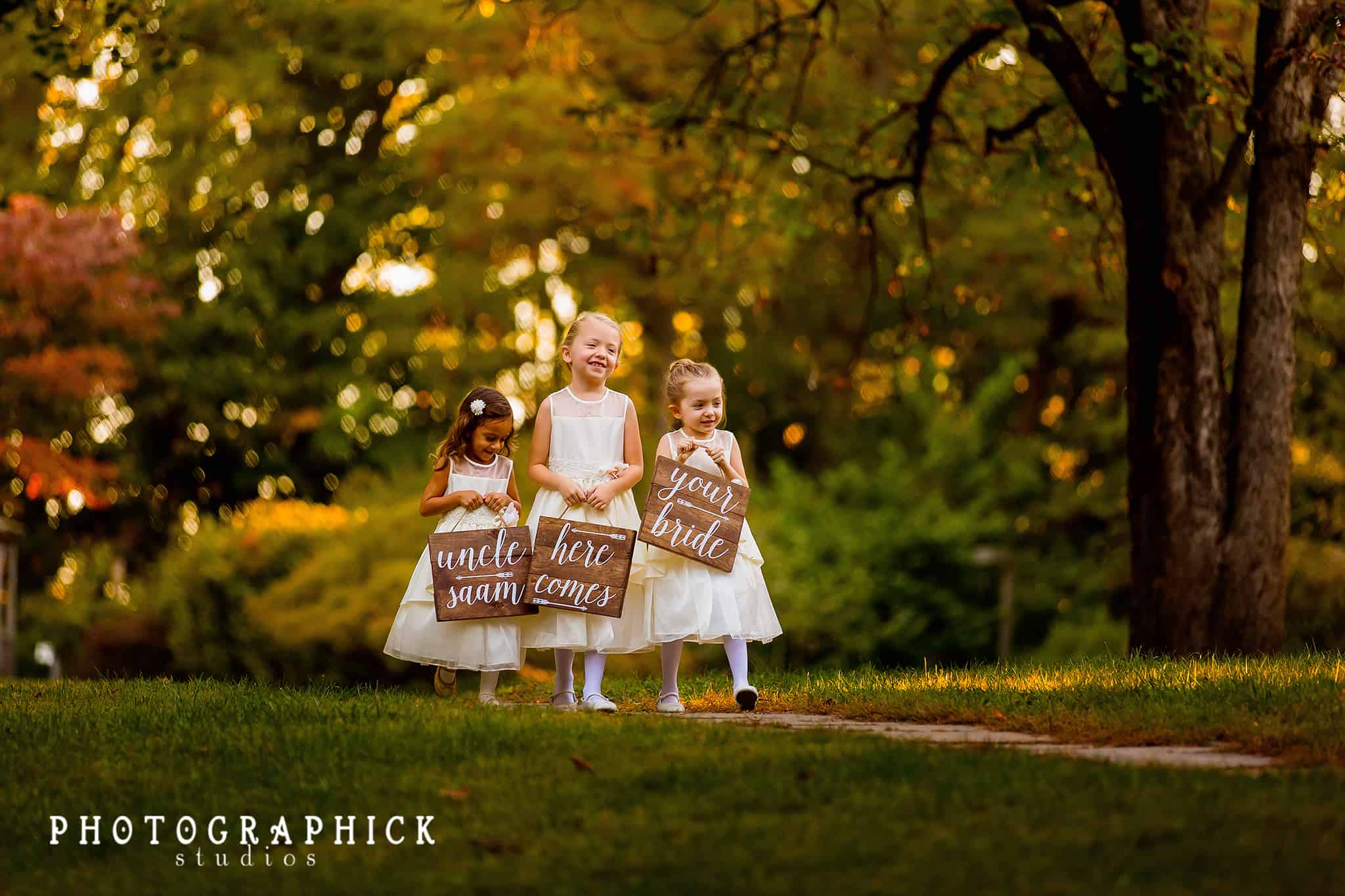 Flower Girls with cute message