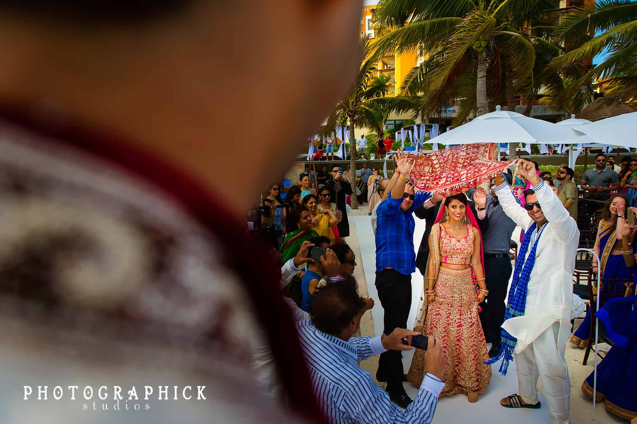 destination indian wedding, Destination Indian Wedding: Sara and Sid Cancun Hindu Wedding