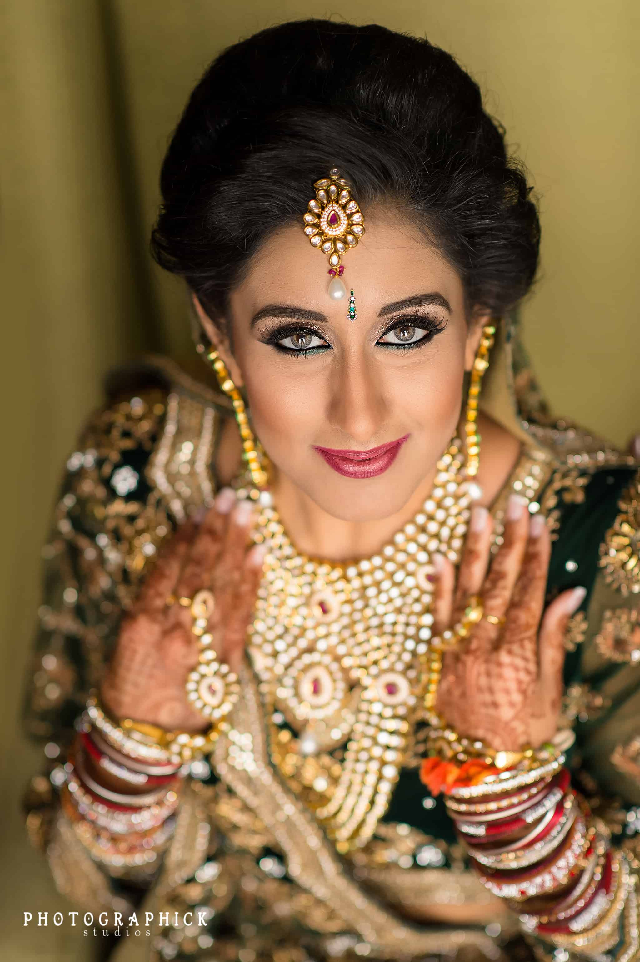Indian Wedding Bride Getting Ready