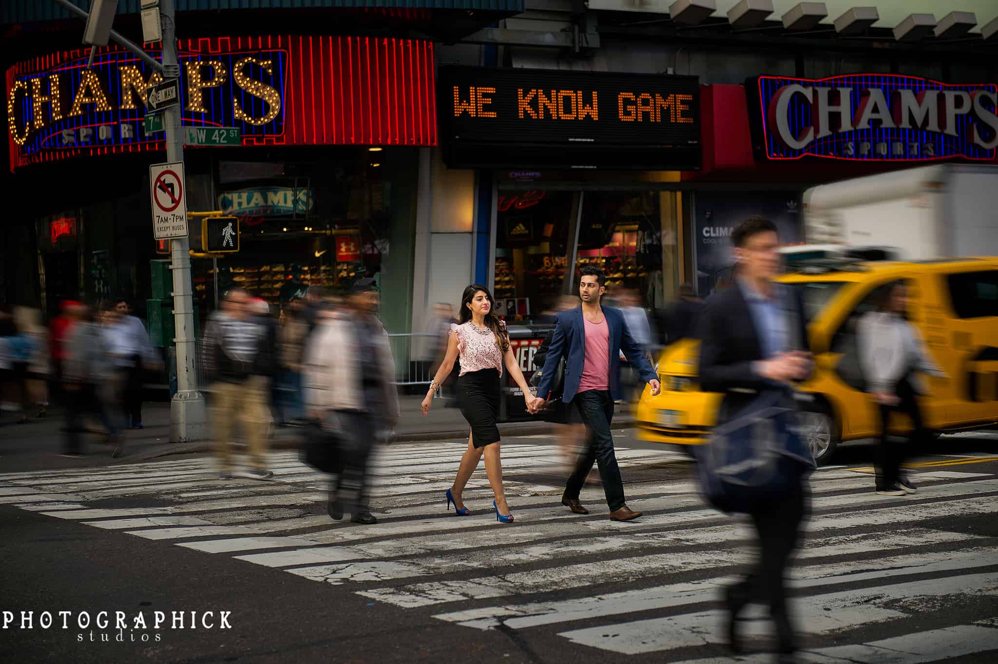 , New York City Engagement Session: Juhi + Mrunal