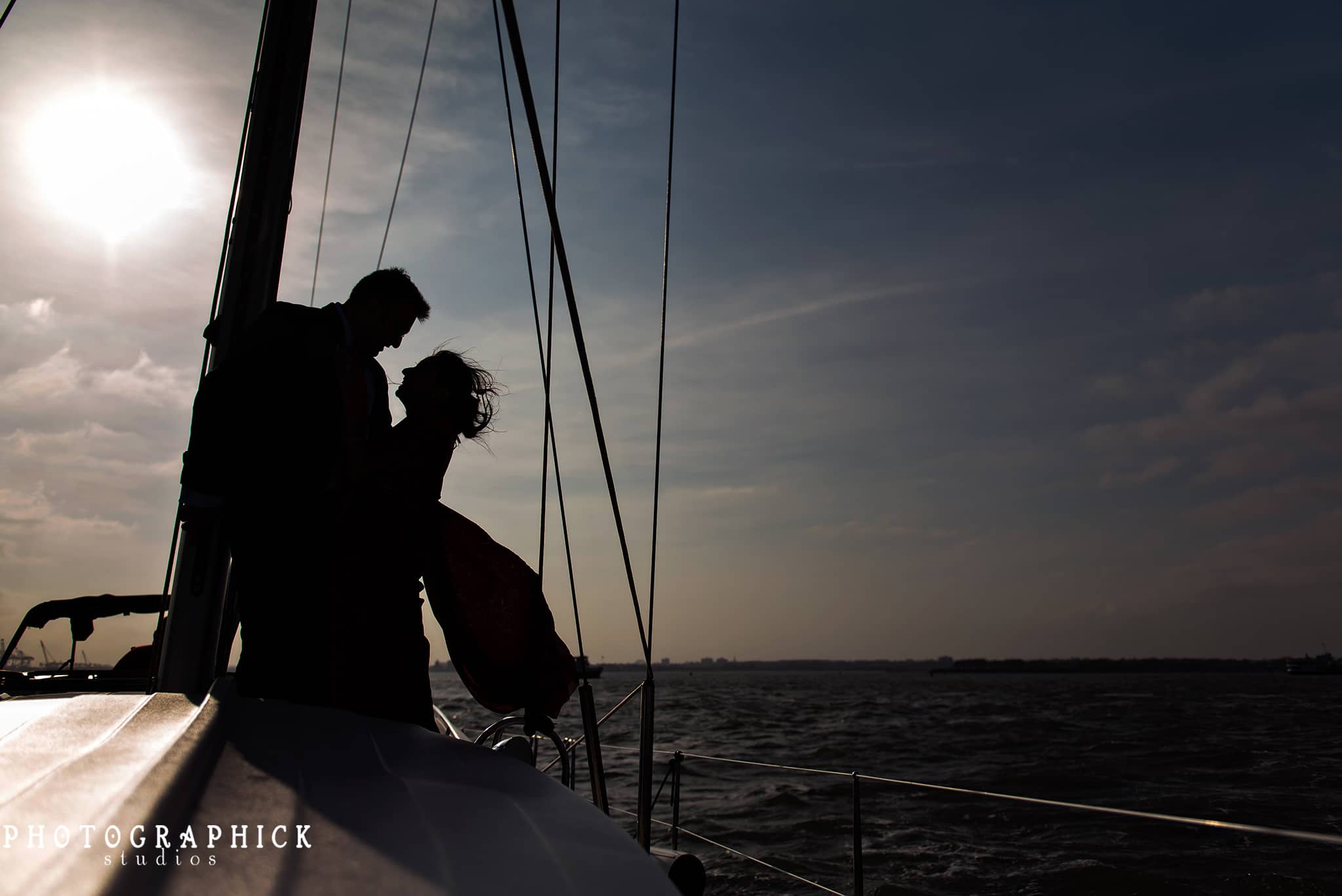 New York City Sailboat Engagement Session, New York City Sailboat Engagement Session: Nithya and Arvind