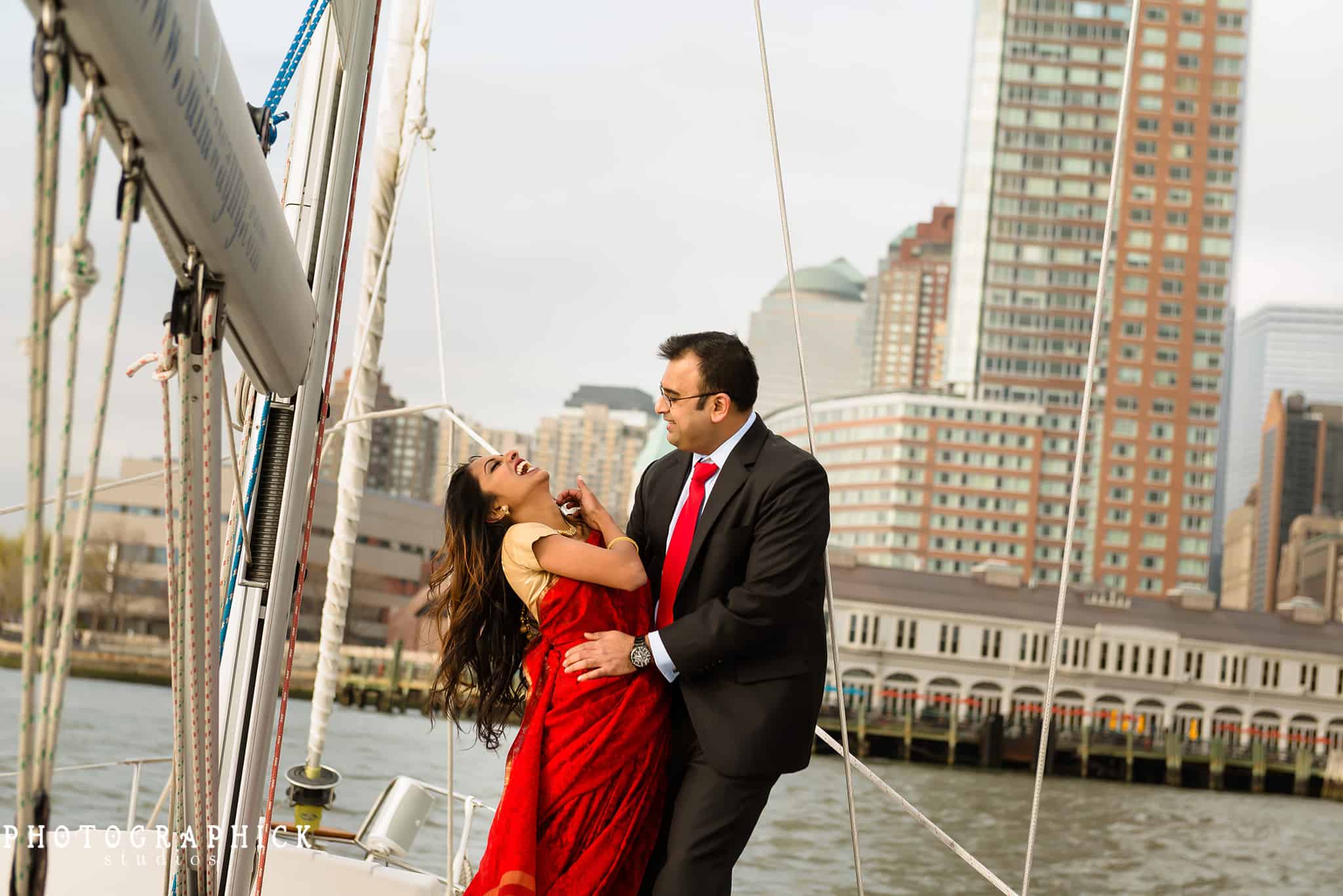 New York City Sailboat Engagement Session