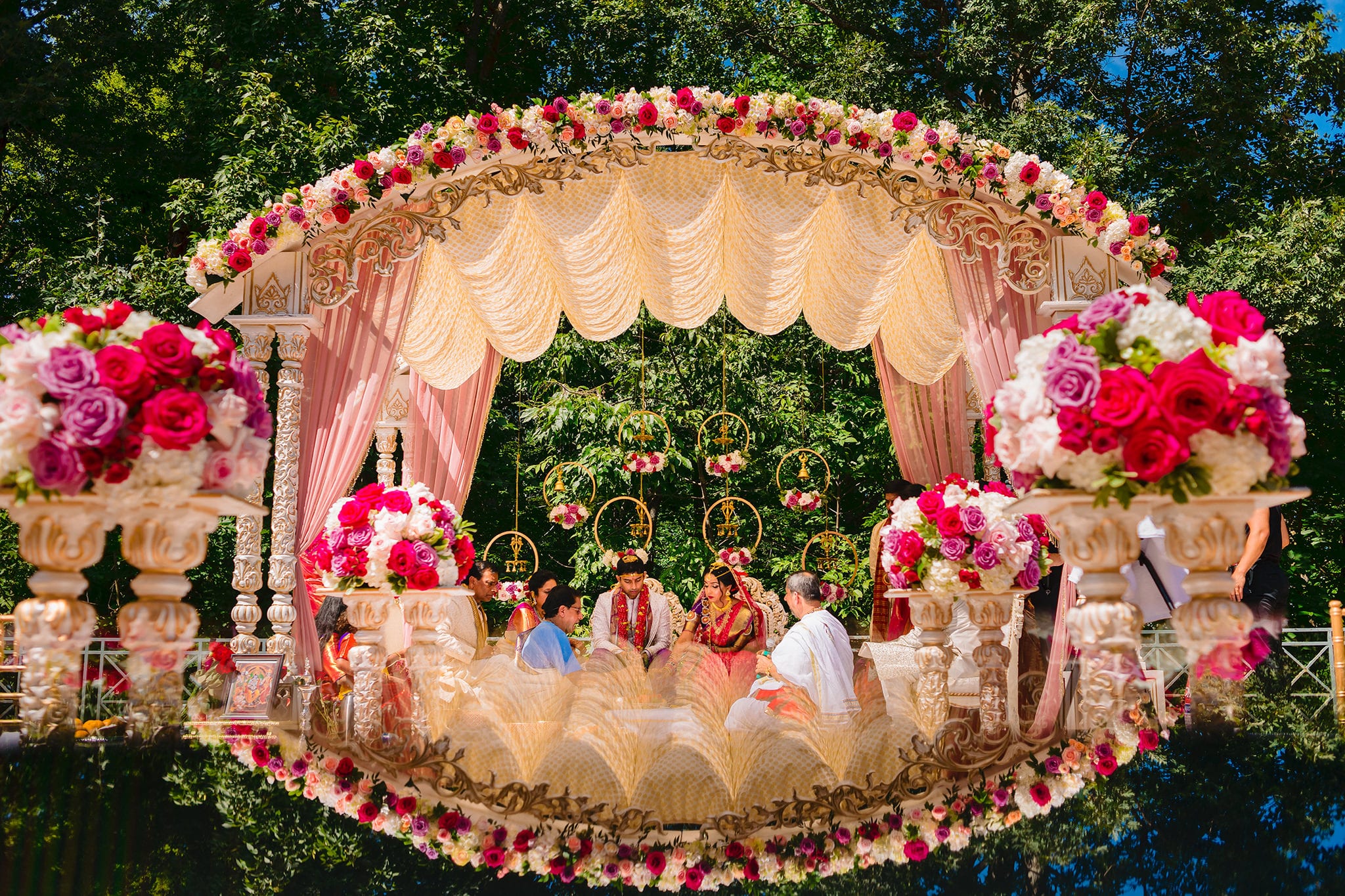 , Westfields Marriott Outdoor Indian Wedding of Ankita and Sreeker