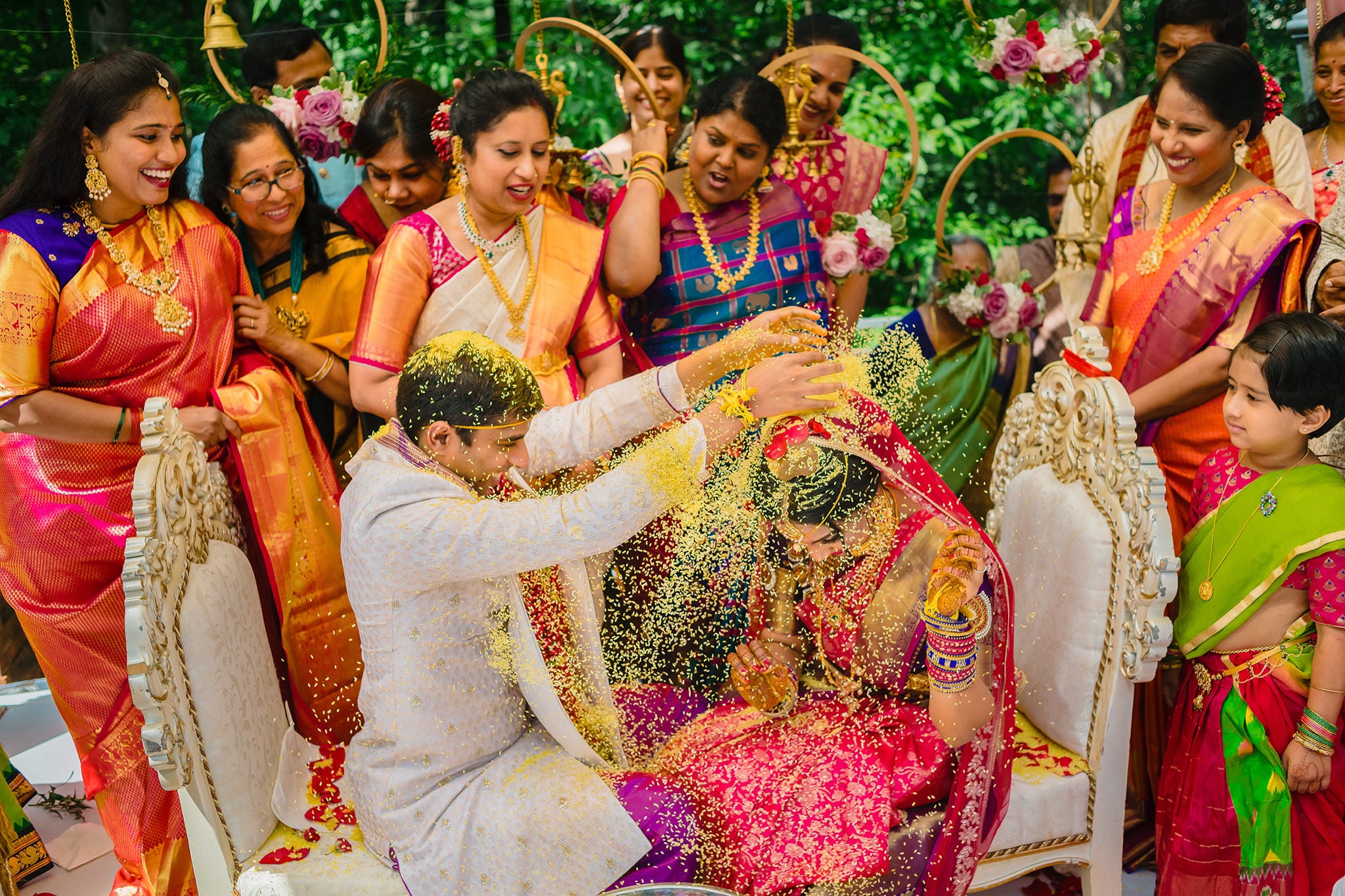 , Westfields Marriott Outdoor Indian Wedding of Ankita and Sreeker